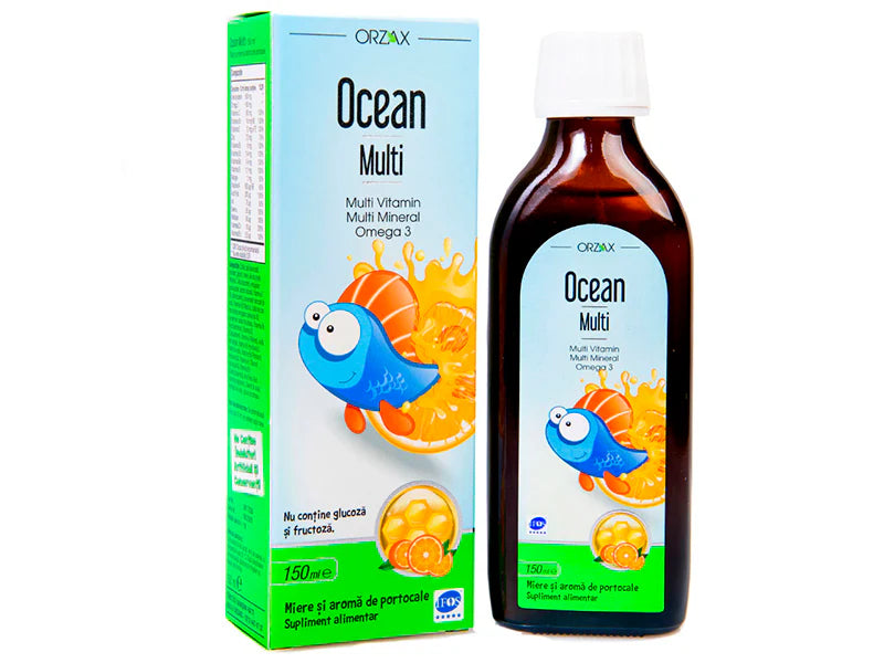 Ocean Omega 3 Multi Sirop (Multivitamine + Zinc) 150 ml – Orzaks