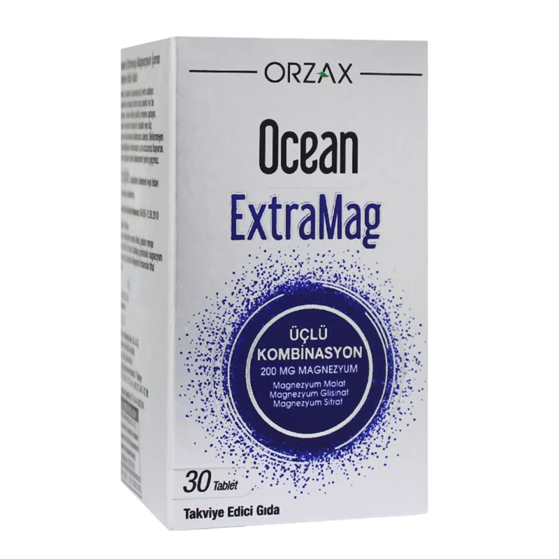Ocean ExtraMag 3 în 1 N30 comprimate – 200 mg Magneziu Orzaks