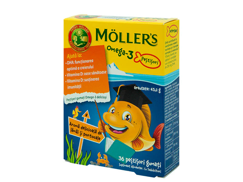 Möller’s Omega-3 Fishes Orange jeleuri-Orkla Health AS