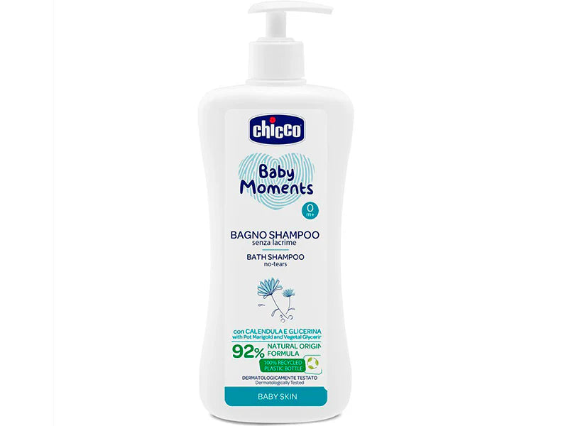 Chicco Baby Moments Gel de duș și șampon fără lacrimi 750 ml (10592)-Chicco