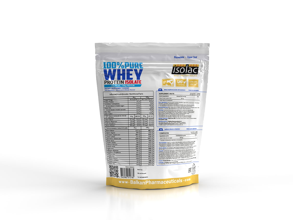 Whey Protein ISOLATE – Izolat Proteic din Zer, Puritate Superioară (CFM®)