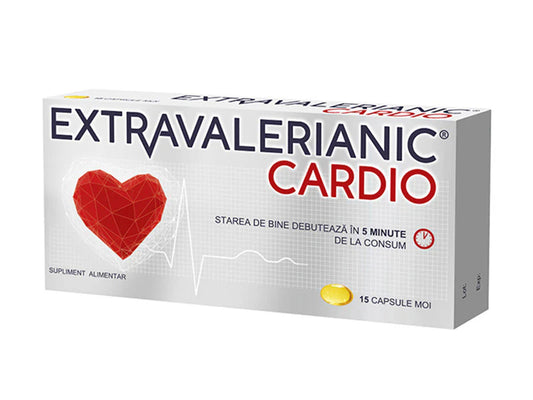 Extravalerianic Cardio – 15 capsule moi   Biofarm SA