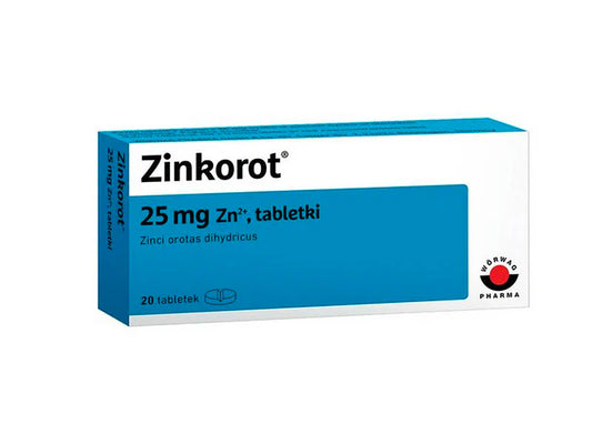 Zinkorot® 25 mg – 25 comprimate (Orotat de zinc) – Wörwag Pharma