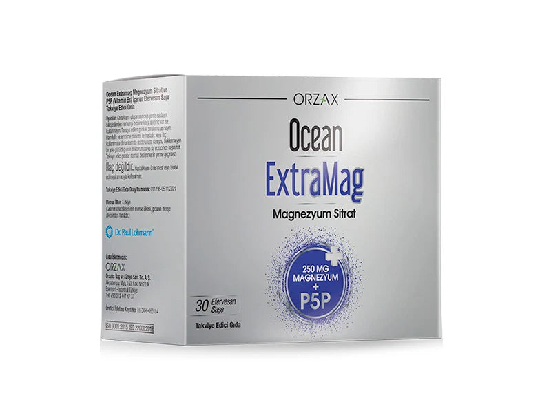 Ocean ExtraMag 250 mg Magnesium Citrat + P5P plicuri  Orzaks