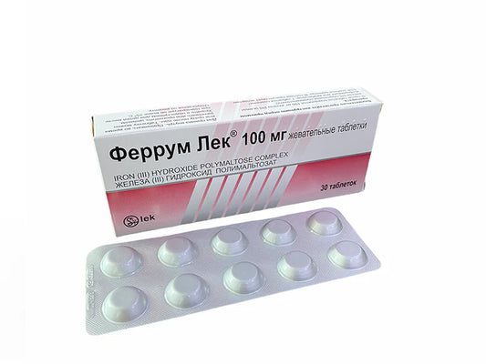 Ferrum Lek 100 mg comprimate masticabile  Sandoz Pharmaceuticals