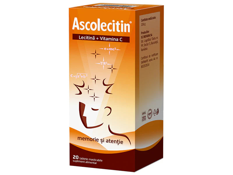 Ascolecitin 70 mg comprimate masticabile-Biofarm SA