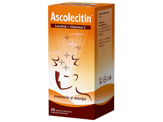 Ascolecitin 70 mg comprimate masticabile-Biofarm SA