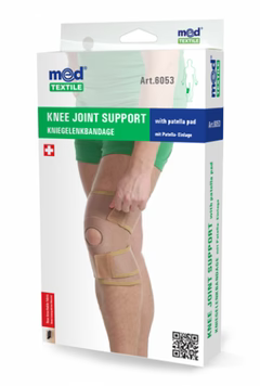 Orteză pentru articulația genunchiului cu deschidere pe rotulă Nr. 6053-Med Textile