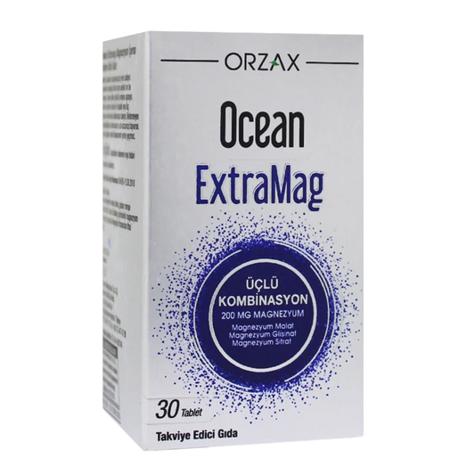 Ocean ExtraMag 3 în 1 N30 comprimate – 200 mg Magneziu  Orzaks