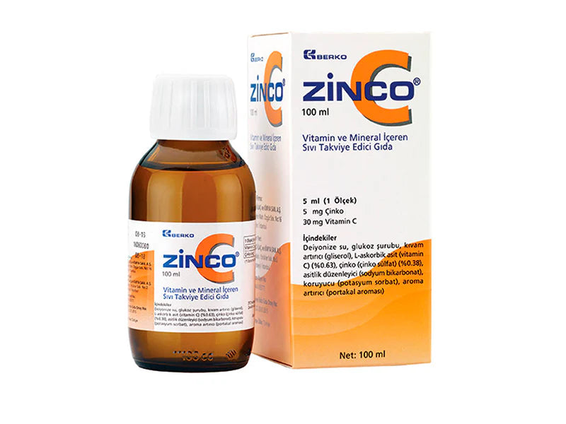 Zinco-C (Zn + Vitamina C) sirop 100 ml-Berko