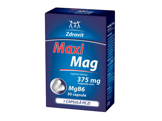 Maxi Mag capsule – Magneziu + Vitamina B6 | NP Zdrovit
