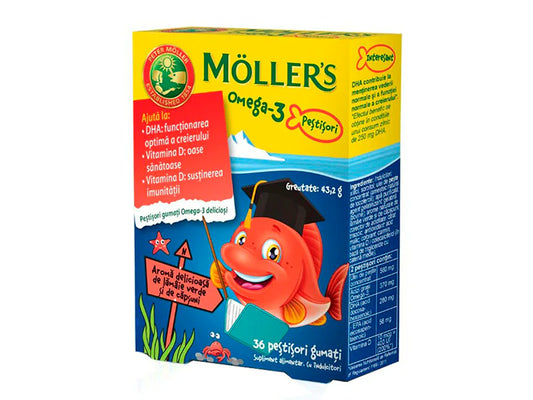 Möller’s Omega-3 Fishes Strawberry jeleuri N36-Orkla Health AS