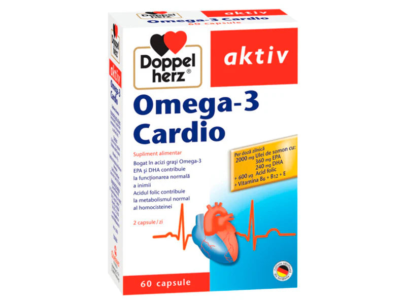 Doppelherz® aktiv Omega-3 Cardio – 60 capsule,Queisser Pharma GmbH & Co. KG
