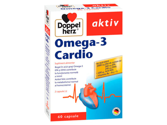 Doppelherz® aktiv Omega-3 Cardio – 60 capsule,Queisser Pharma GmbH & Co. KG
