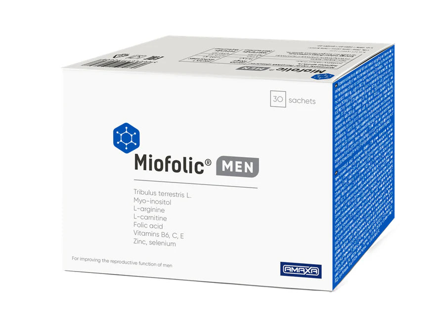 Miofolic Men plicuri – Fertilitate, echilibru hormonal și funcție reproductivă masculină | Amaxa Pharma Ltd