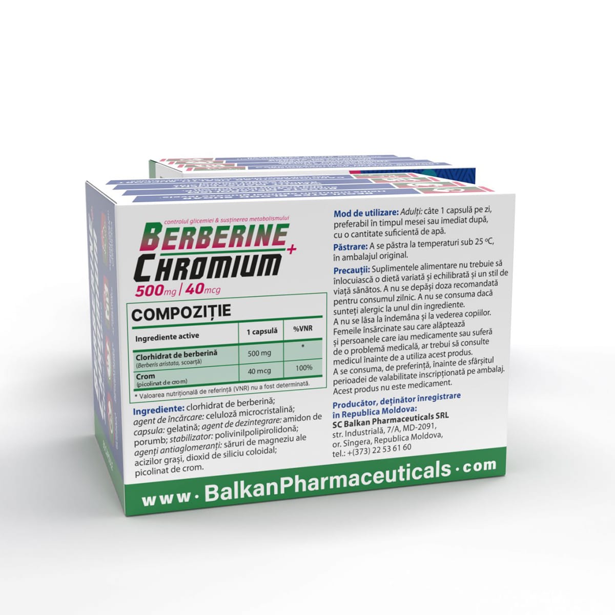 Berberine + Chromium Balkan Pharmaceuticals