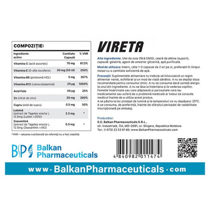 VIRETA – capsule (Balkan Pharmaceuticals)