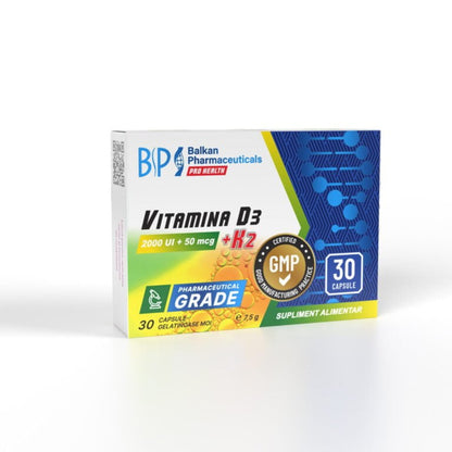 Vitamina D3 + K2 – Balkan Pharmaceuticals (30 capsule