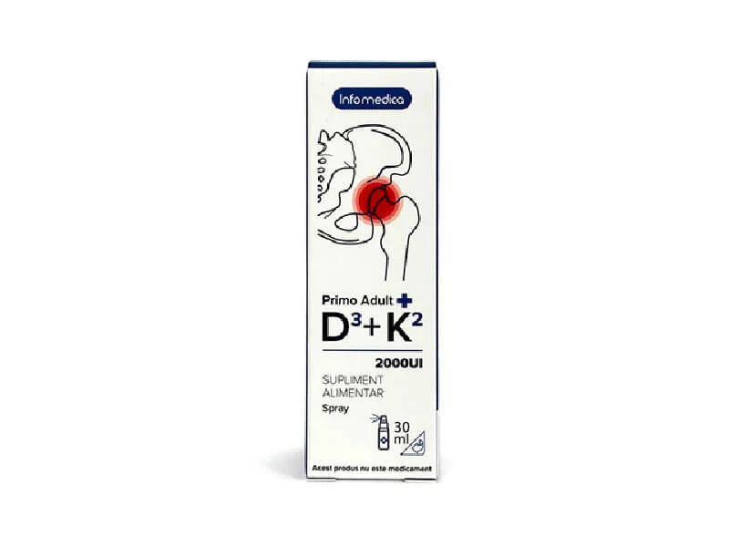 Primo Adult K2 + D3 Spray 2000 UI – 30 ml – Global Pharmacia Group