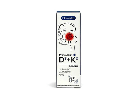 Primo Adult K2 + D3 Spray 2000 UI – 30 ml – Global Pharmacia Group