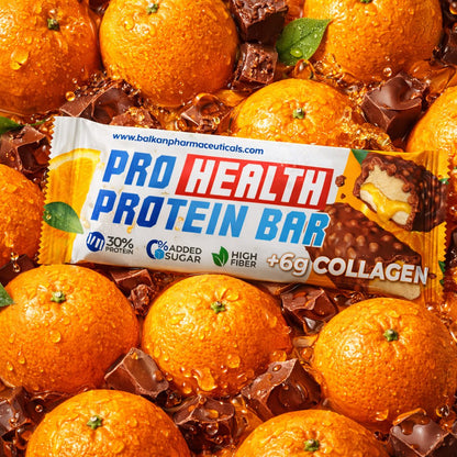 Baton Proteic Orange Crunch, 50 g – Gust Fresh de Portocală și Ciocolată